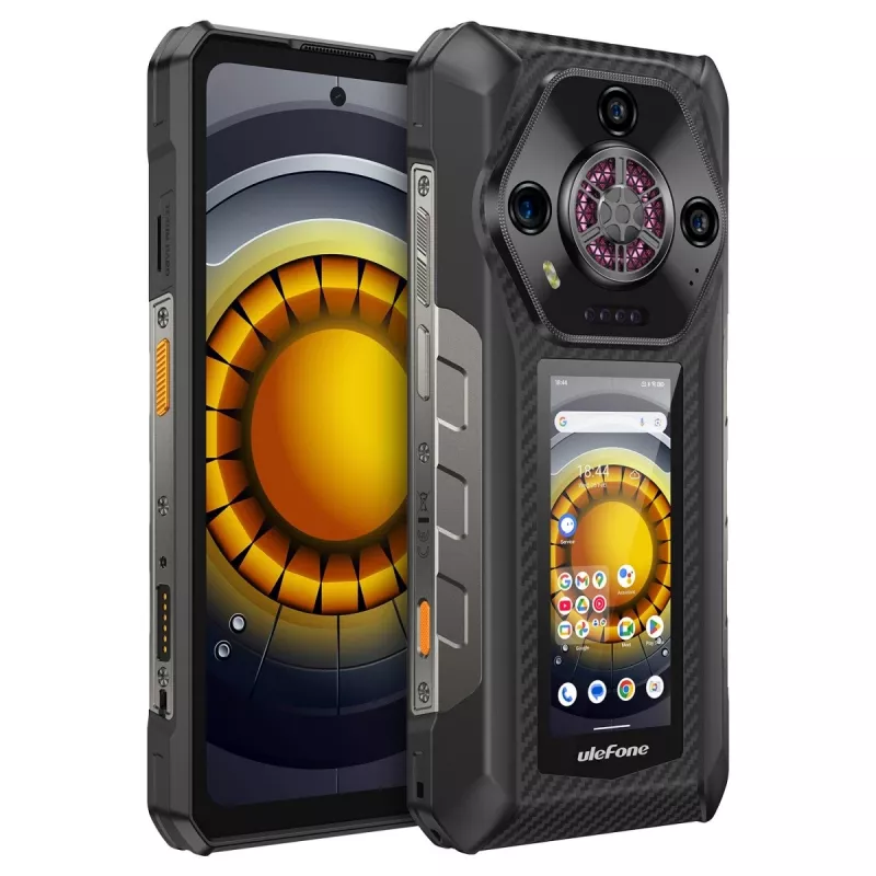 Ulefone Armor 30 Pro 5G UF-A30P smartphone, 6,95 pollici, 16 GB RAM, 512 GB, IP69K, Android 14, 12800 mAh, nero