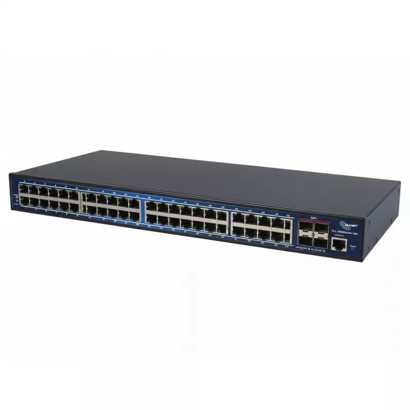 Switch Ethernet ALLNET 48+4P ALL-SG8652M-10G 48 x Gigabit + 4 x porte 10G SFP+, montaggio a rack