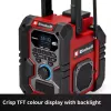 Radio portatile EINHELL TE-CR 18 Li DAB+ FM Bluetooth USB, a batteria (compatibile TE-CR 18 Li)