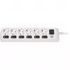 Brennenstuhl 1153110126 Prolunga 2 m 6 prese AC per interni bianco (1153110126)