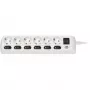 Brennenstuhl 1153110126 Prolunga 2 m 6 prese AC per interni bianco (1153110126)
