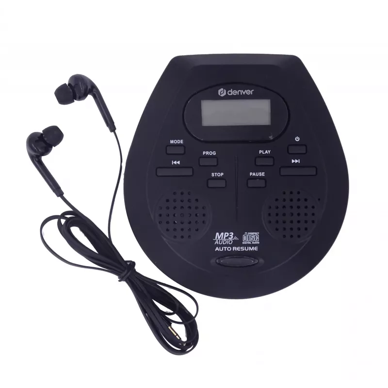 Lettore CD portatile Denver DMP-395B nero riproduzione MP3 display LCD