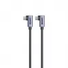 Cavo USB-C Unitek C14147ABK01-1M, 1 m, connettori angolari 90°, USB PD 3.0 100W, dati 480 Mbit/s, nero
