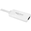 Delock - Adattatore video / audio - USB, 15 pin D-Sub (DB-15) maschio a HDMI femmina - 25cm - bianco (62460)