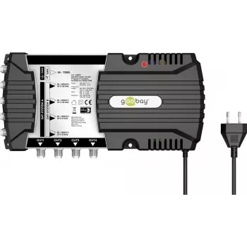 Goobay multiswitch satellitare 9 ingressi/4 uscite (64879)