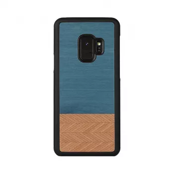 Custodia per smartphone man and wood per Samsung Galaxy S9 Denim nero