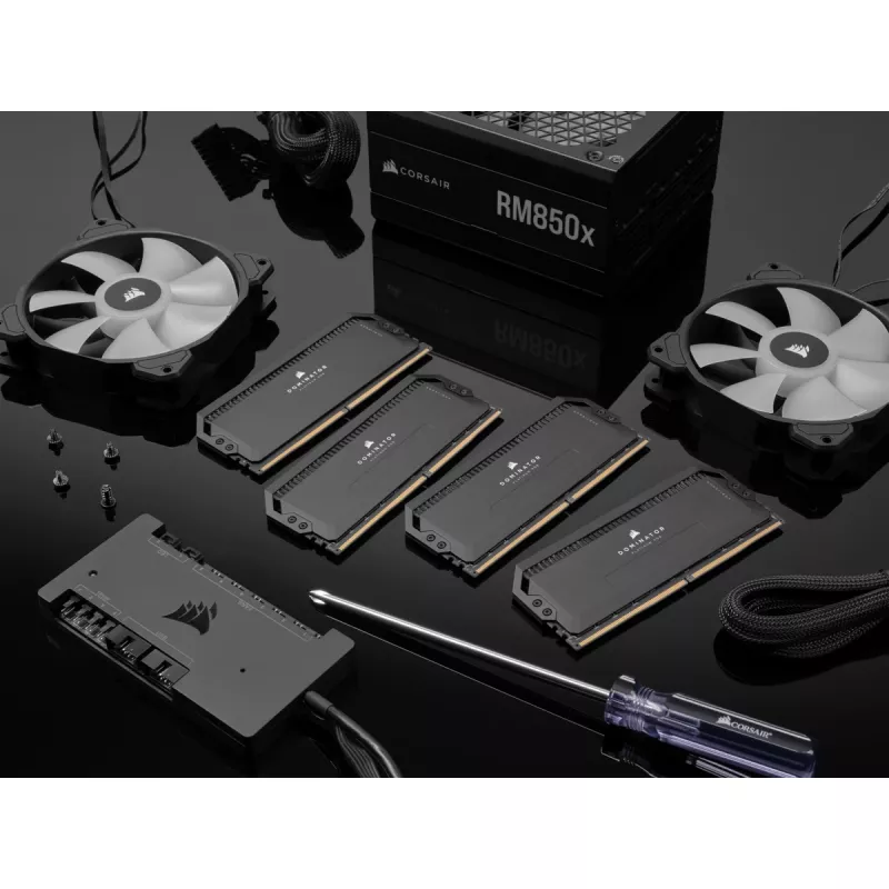 DIMM 64 GB DDR5-6400 (2x 32 GB) kit dual, memoria nera, CMT64GX5M2B6400C32, Dominator Platinium, INTEL XMP