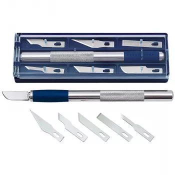 Set coltello per hobby WEDO 78 722 — coltello per hobby con 6 forme di lama diverse