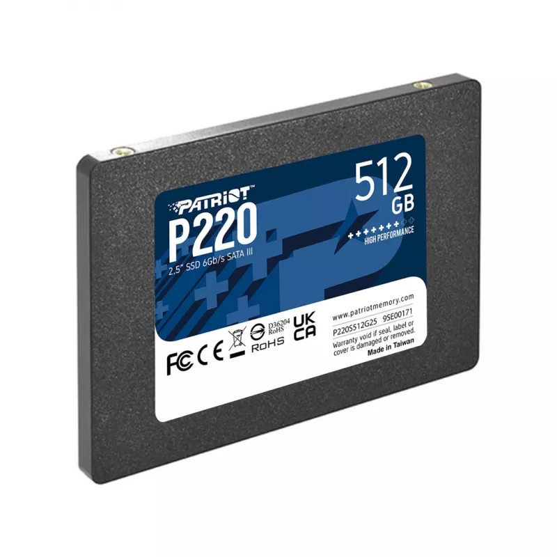 Patriot Memory P220 SSD da 512 GB, 2,5″, SATA III (P220S512G25)