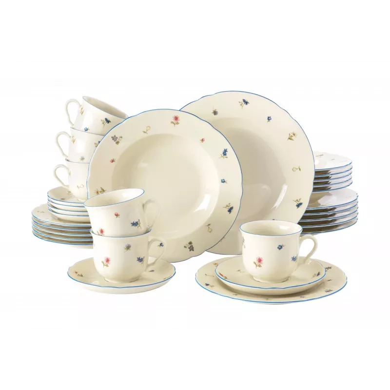 Servizio da tavola SELECT Marie-Luise Streublume per 6 persone, modello 001.763364, servizio in porcellana