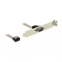 Delock Slot Bracket, 1 x seriale (DB9 maschio) a IDC femmina a 9 pin, Twisted Pinout, 25 cm