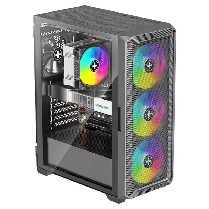 Case|XILENCE|ATX/micro ATX/Mini-ITX|nero|Midi Tower|PC|XG161