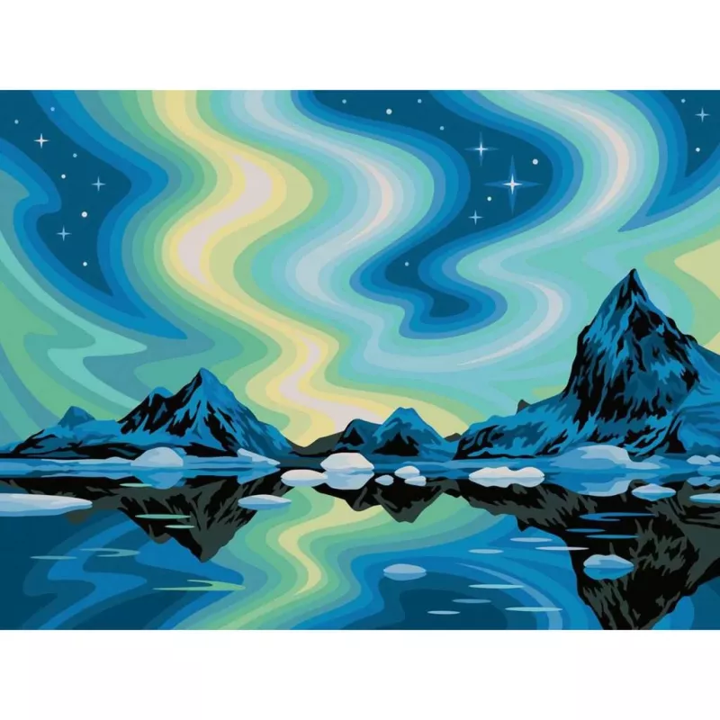 Set da pittura Ravensburger CreArt Canvas Edition Northern Lights di Ravensburger (MPN 23907)