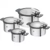 ZWILLING SIMPLIFY 66870-004-0 set di pentole acciaio inox 4 pz. argento nero