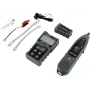 Tester per cavi UTP/STP A-LAN NI057 con rilevamento PoE, misurazione lunghezza cavo, supporto RJ-45, indicatori LCD e LED