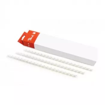 Pettine rilegatore Peach 510567 bianco capacità 95 fogli diametro 1,2 cm