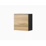 Armadio contenitore da parete Cama Meble VIGO 50×50×30 cm nero / rovere Wotan