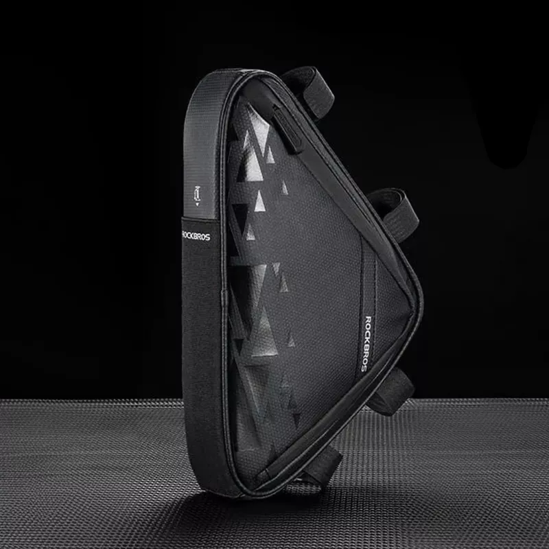 Rockbros B39-2 Borsa da telaio per bici impermeabile, nera