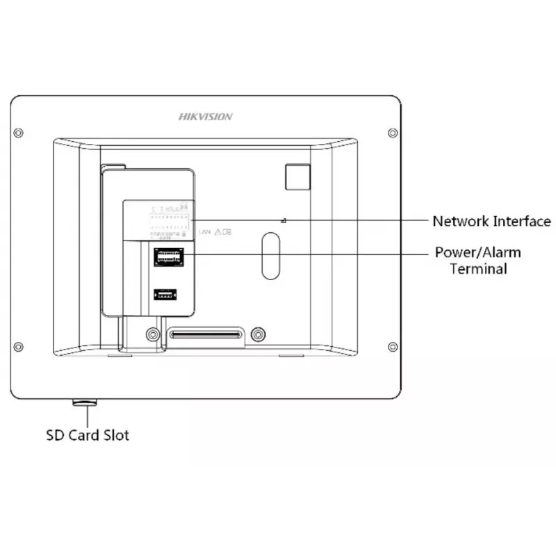 Hikvision DS-KH6320-WTE1-W Videocitofono 17,8 cm (7 inch) Bianco