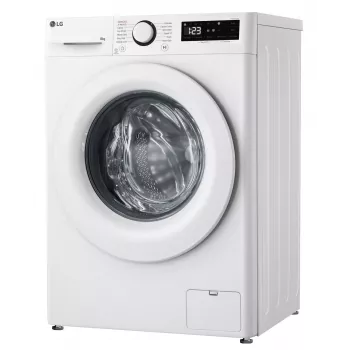 LG | Lavatrice | F2WR508SWW | Classe di efficienza energetica A-10% | Caricamento frontale | Capacità di lavaggio 8 kg | 1200 giri/min | Profondità 47,5 cm | Larghezza 60 cm | Display | LED | Funzione vapore
