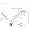 Supporto da tavolo ART per 2 monitor LCD 17-35