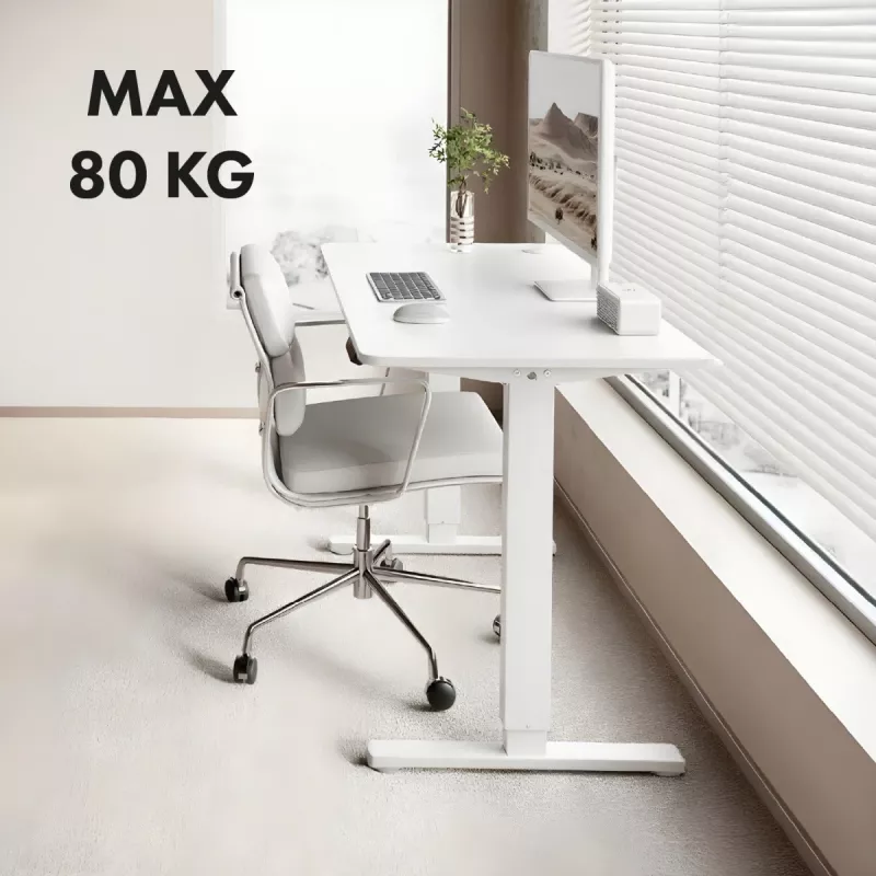 Scrivania regolabile elettricamente in altezza ergo office ER-400 W — altezza max. 1160 mm, carico max. 80 kg