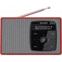 Radio digitale DAB+ TECHNISAT Digitradio 2 rosso/argento — ricevitore DAB+/FM portatile, altoparlante integrato