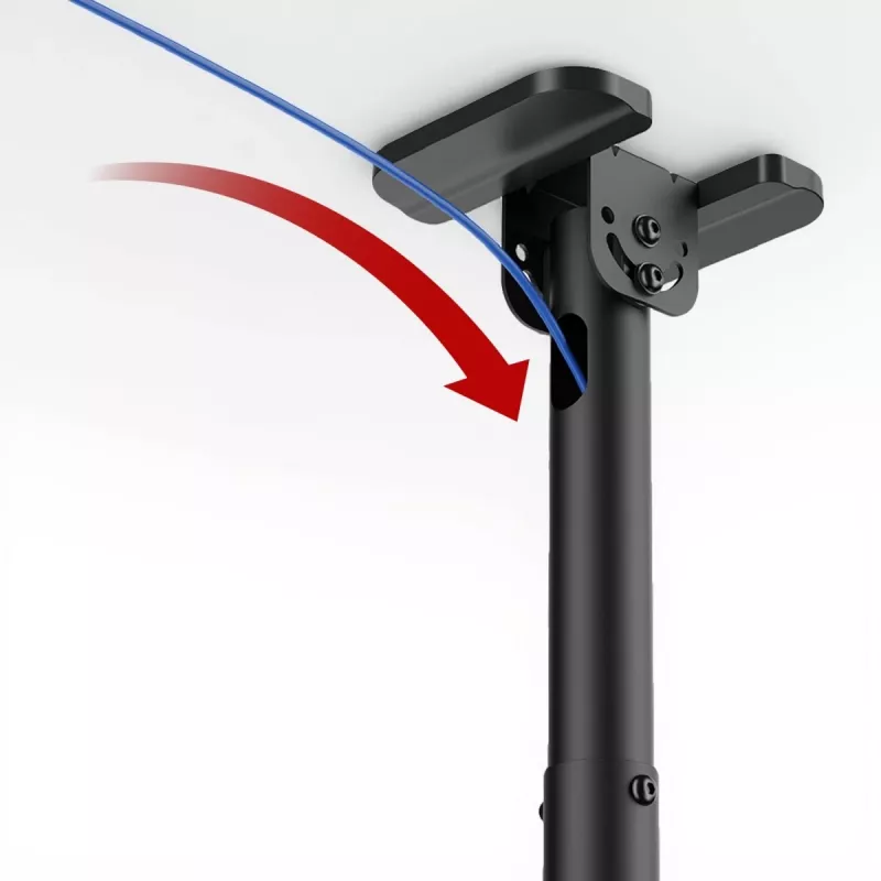 Supporto TV da soffitto MACLEAN MC-112B, portata max. 60 kg, inclinabile e orientabile