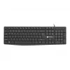 Tastiera full-size con filo NATEC NAUTILUS NKL-1950 — USB, QWERTY US International, 105 tasti, nero