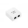 Lanberg OS6-0002-W scatola da superficie, 2x RJ45 Cat.6, bianca