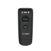 Lettore di codici a barre palmare Zebra CS60 1D/2D LED wireless IP65 nero, Bluetooth/USB, portata 100 m, 83 g
