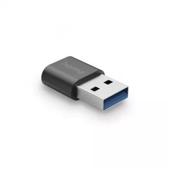 Adattatore USB Hama, connettore maschio USB-A - connettore femmina USB-C, USB 3.2 Gen2, 10 Gbit/s