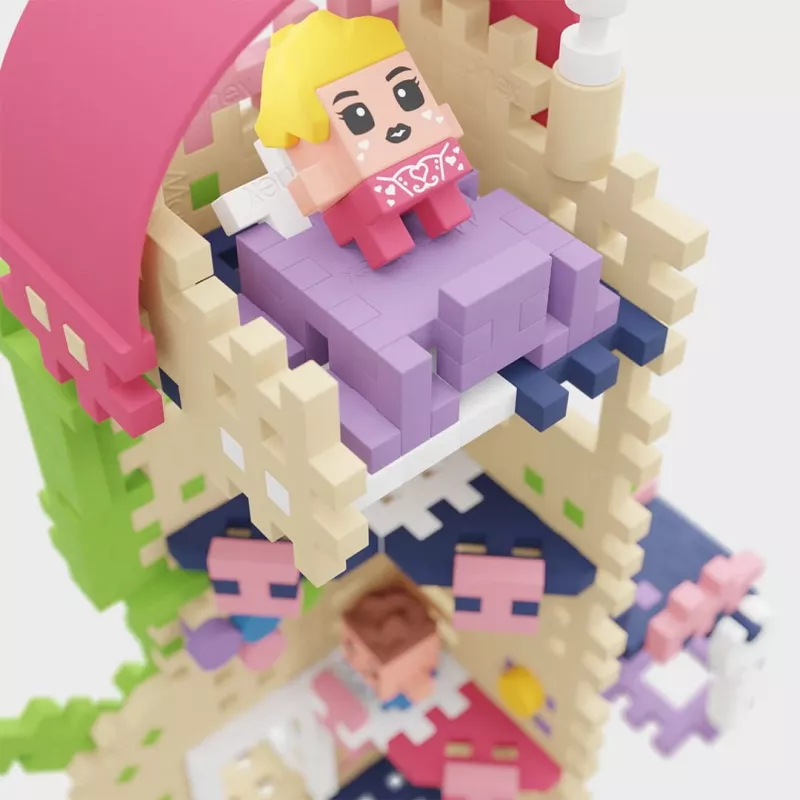 Marioinex Mini Waffle Princess Fantasy Torre, costruzioni da 148 pezzi
