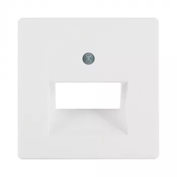 Berker 14096089 placca centrale per prese UAE/E-DAT Design/Telekom ISDN, bianco