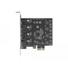 Scheda Delock PCI Express x1 a 4 porte USB Type-A esterne SuperSpeed USB
