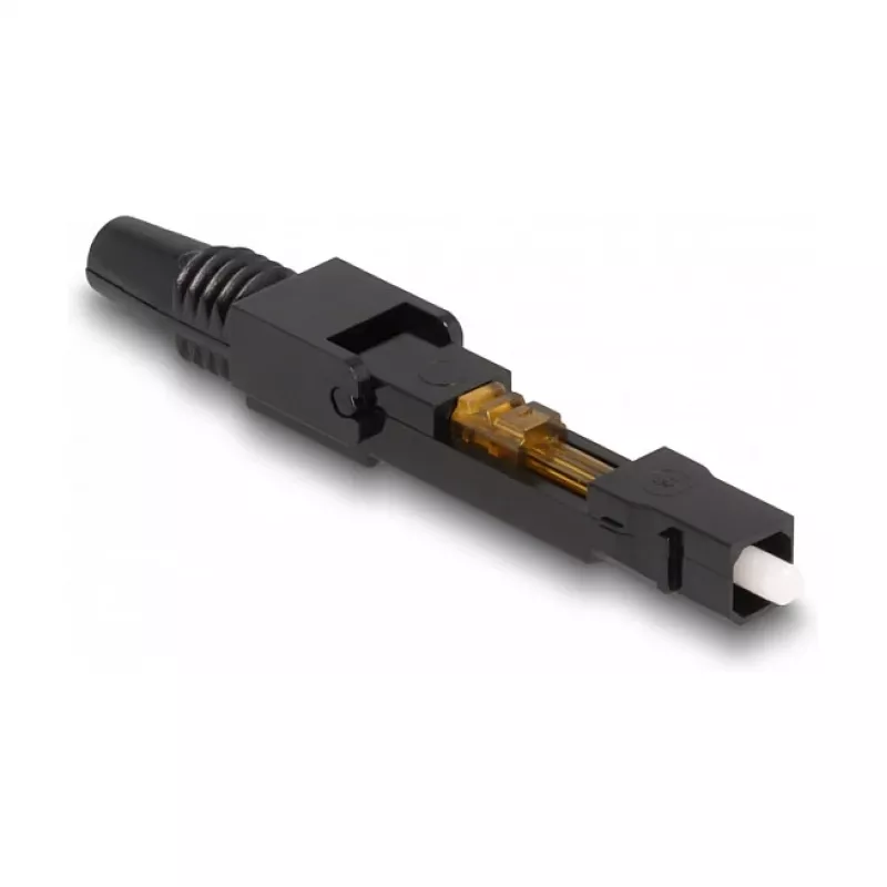 Connettore rapido in fibra ottica DeLOCK SC simplex maschio UPC per montaggio in campo