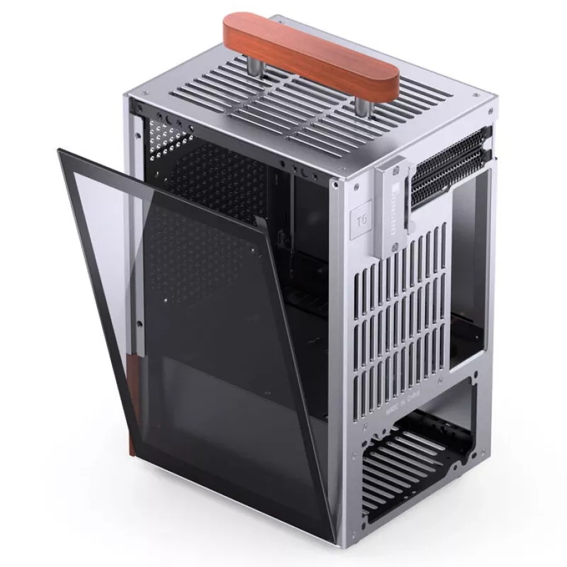 Case PC Jonsbo T6, Mini-Tower, Mini-ITX, Argento