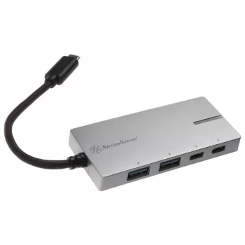Adattatore USB 3.1-C SILVERSTONE SST-EP09C – connettività USB-C su USB-A, finitura argento