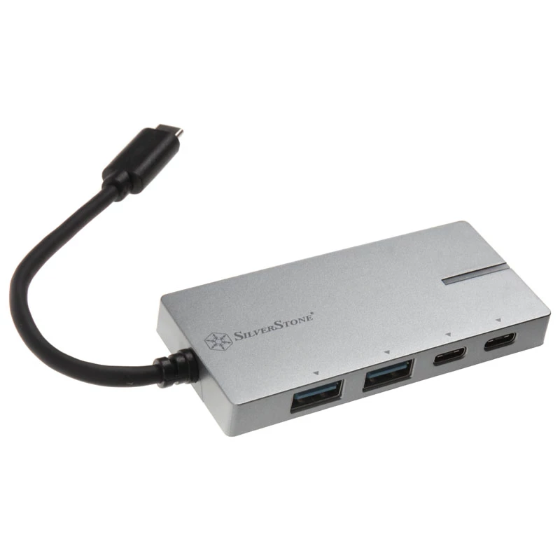 Adattatore USB 3.1-C SILVERSTONE SST-EP09C – connettività USB-C su USB-A, finitura argento