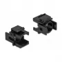 Copertura keystone DeLOCK 86738 nero foro 12,5 mm 4 pz.