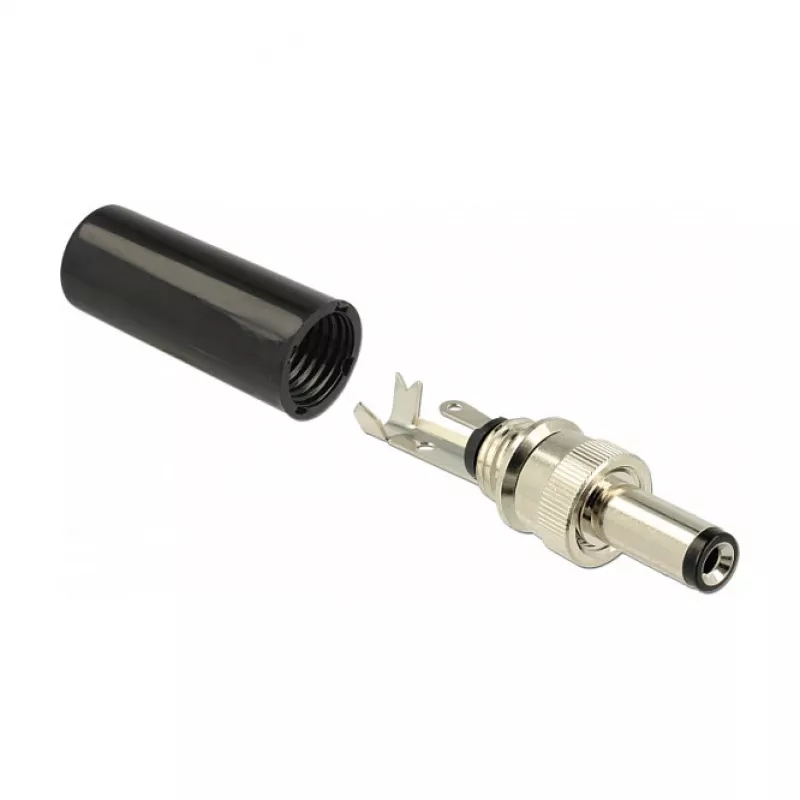 DeLOCK 89915 spina DC 5,5 x 2,1 mm, 12 mm, a saldare, 2 A