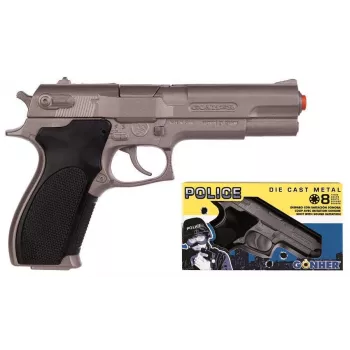 Pistola giocattolo a dardi Pulio Police GONHER 45/0 15545 — modello a molla a colpo singolo