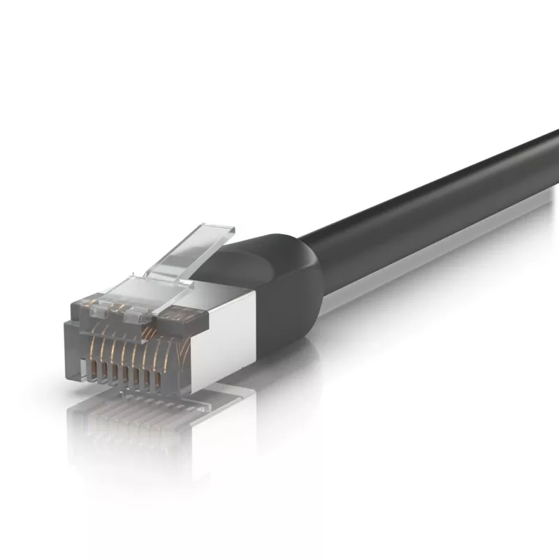 Cavo di rete Ubiquiti UACC-CABLE-PATCH-OUTDOOR-8M-BK nero Cat5e S/UTP