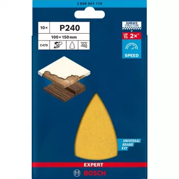 Bosch EXPERT C470 carta abrasiva per la levigatura più rapida di legno e vernice