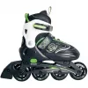Pattini in linea regolabili per bambini taglia 29-32, verde/nero
