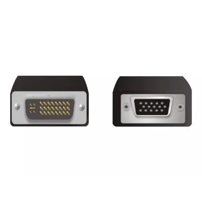 VGA 15 poli connettore femmina a DVI 24+5 connettore maschio DeLOCK 65016
