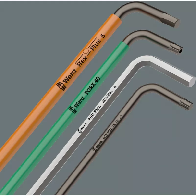 Set di chiavi Torx L Wera 967/9 TX XL, 9 pezzi
