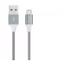 Cavo USB Micro-B Devia Pheez Serie 1 m, 5V 2,4A, grigio