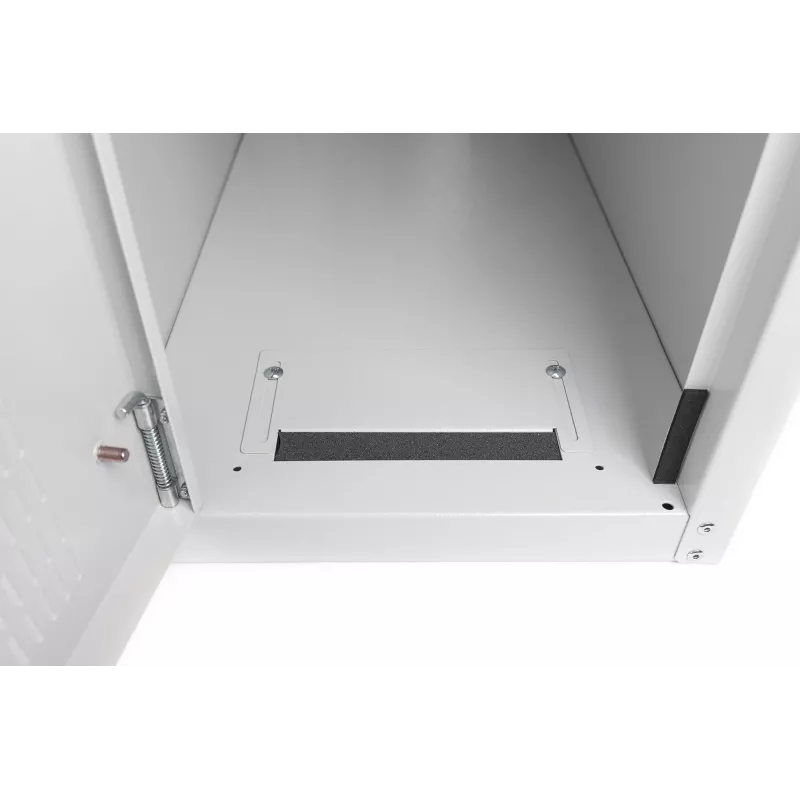 Digitus Case per computer con porta in vetro, su rotelle, con serratura, con feritoie di ventilazione
