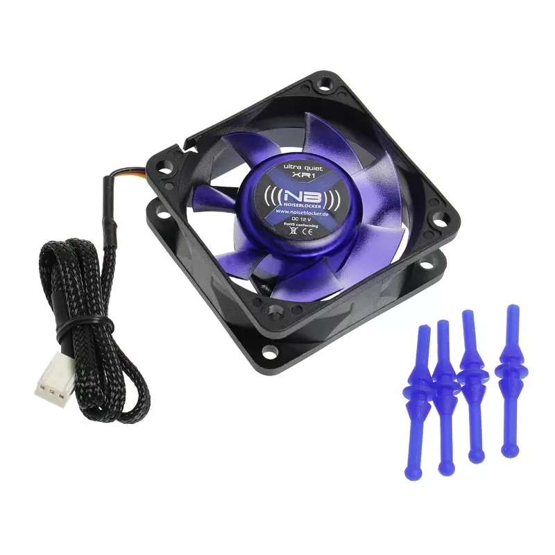 Ventola per case PC NoiseBlocker BlackSilentFan XR1 – 60 mm, 6 V, 1600 RPM, 18 m³/h, 11 dB, nera